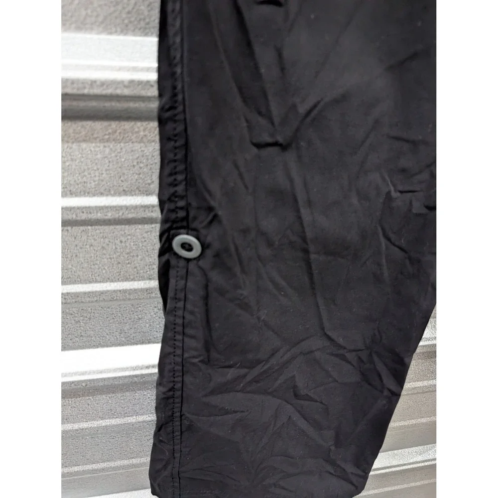 Eddie‎ Bauer Women's Travex Sightscape Convertible Roll-Up Pants Black- 4